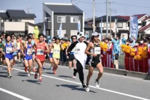久喜マラソン パフォーマンス 川内パンダ