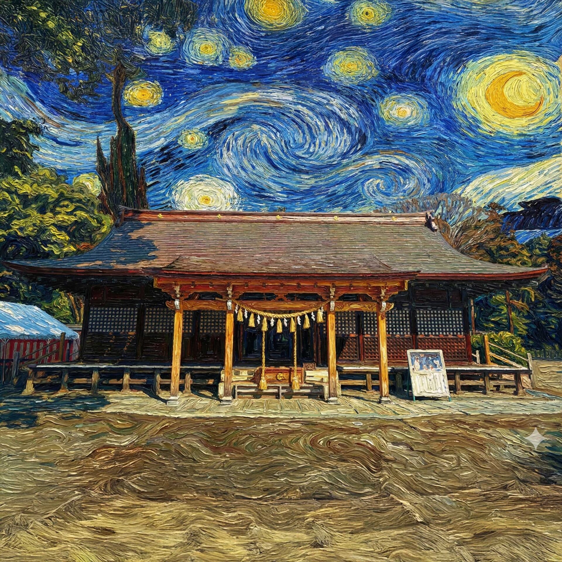 AIが描く久喜。ゴッホの画家視点で見ると、街はこんなに美しい | 久喜