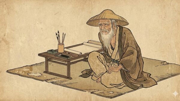 AIが描く久喜。葛飾北斎の画家視点で見ると、街はこんなに美しい